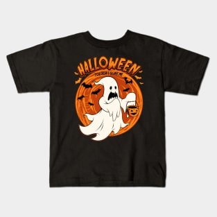 Halloween. You Don't Scare Me. Ghost and Pumpkin Kids T-Shirt